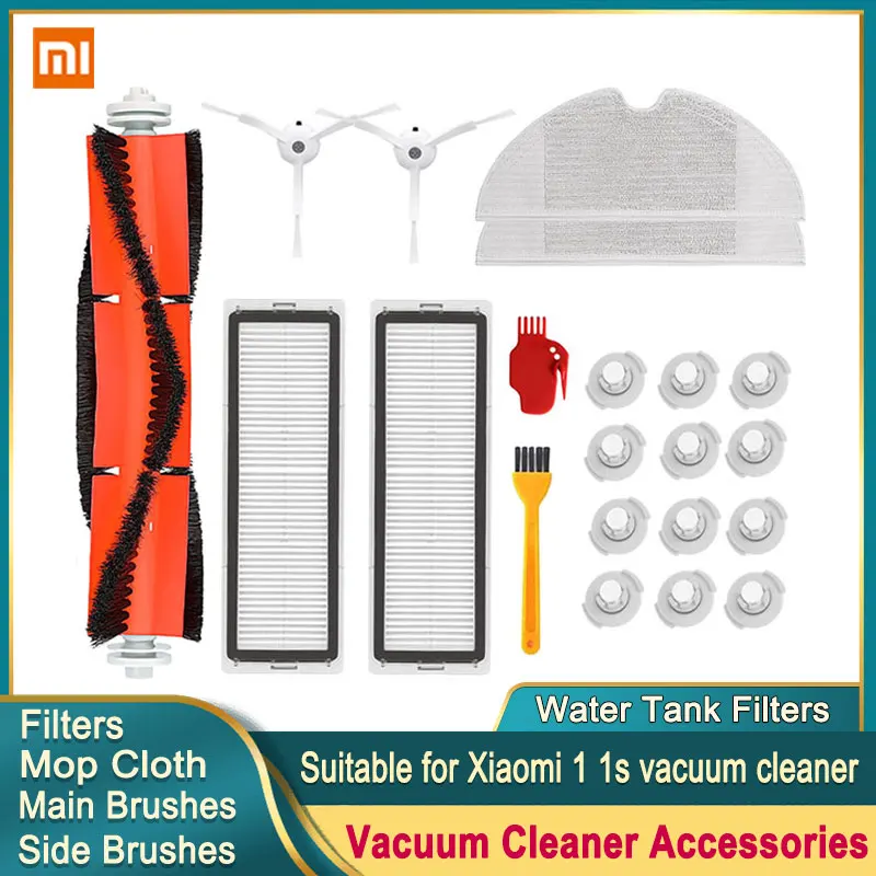 HEPA Filter Side Brush Main Brush for Xiaomi 1s MI Robot Vacuum Cleaner Roborock S50 S5 Max Mijia Vacuum Cleaner Accessories|Vacuum Cleaners| - AliExpress