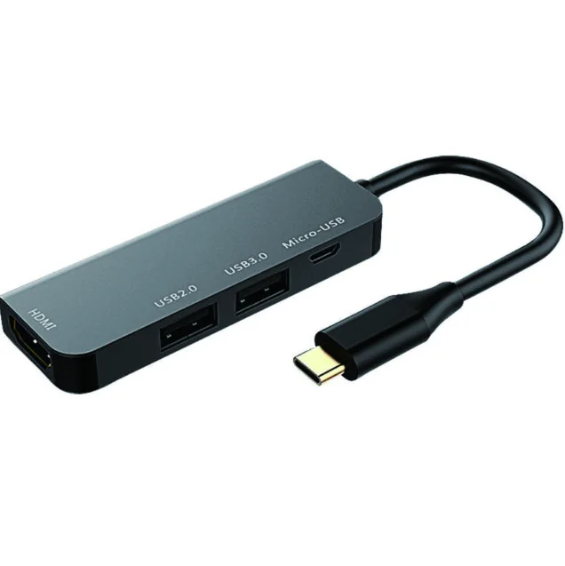 

4 In 1 Usb C Hub Usb Type C Adapter Dock With 4K Hdmi Pd Charge For Macbook 4-In-1 Usb C Hub Usb Type C Adapter