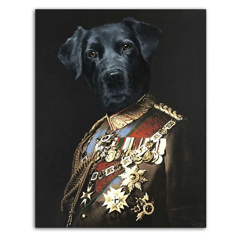 Vintage-Poster-Wall-Art-Dog-Retro-Nostalgia-Gentleman-Oil-Painting-Animal-Print-Canvas-Picture-Living-Room (7)