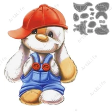 New Metal Cutting Dies Cute Dogs Pet Animal Hip-Hop Christmas Scrapbooking Die Cut Mould Stencils for Paper Card Handicrafts