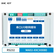 

8DO ModBus RTU Serial IO Module RS232 Interface 8 Channels 8~28V DC Guide Rail Installation XHCIOT MA02-XXCX0080