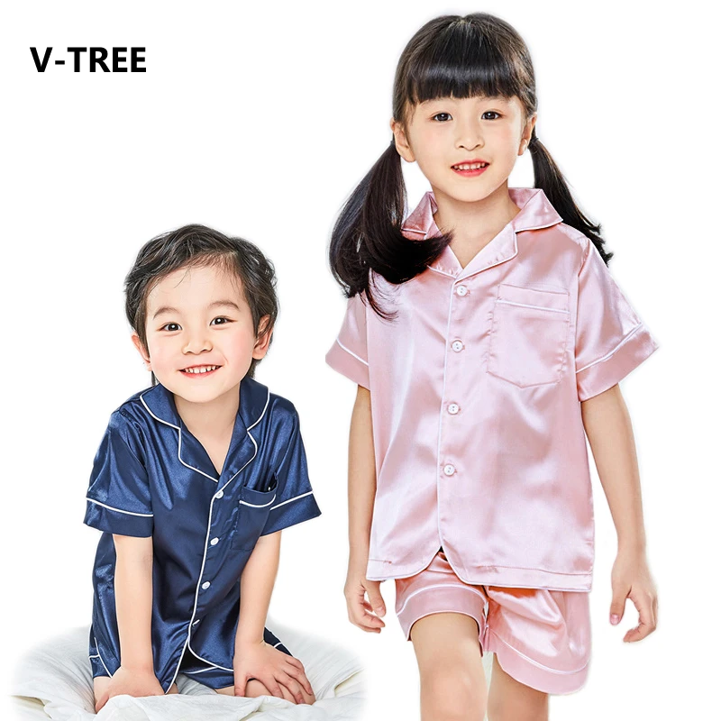 2020 Summer Family Pajamas Silk Shirt And Pants Pajama Sets Family Matching Clothes Daughter Mother Father Son Matching Clothes Matching Family Outfits Aliexpress