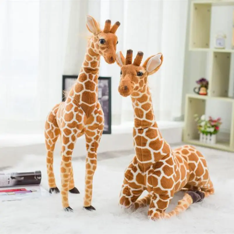 Cute Giraffe Plush Toys Stuffed Animals Soft Doll Birthday Gift for Children R7RB