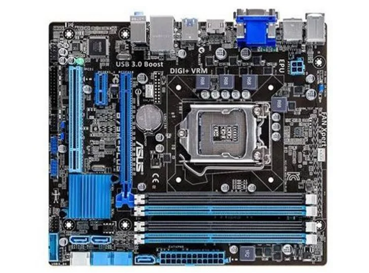 Настольная Материнская плата Asus B75M-PLUS б/у материнская плата B75 Socket LGA 1155 i3 i5 i7 DDR3 16G uATX