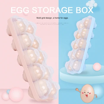 

Egg Holder Tray Storage Refrigerator Fridge Eggs Box Case Container Plastic Box Refrigerator Rack Kitchen Storage Accessories
