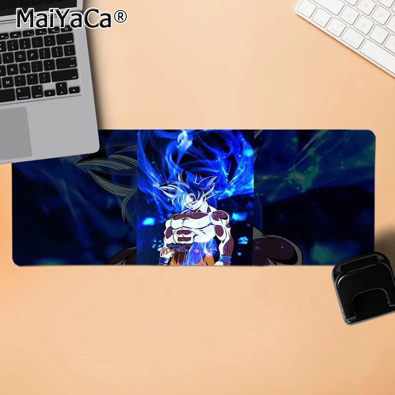 MaiYaCa ваши собственные коврики мультфильм Dragon Ball Аниме Гоку геймер скорость мыши розничная небольшой резиновый износостойкий коврик для мыши резиновый коврик для мыши коврик - Цвет: LockEdge 30x80cm