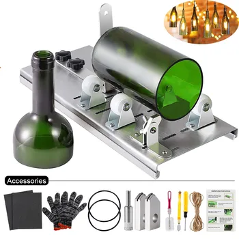 

Glass Bottle Cutter DIY Machine For Cutting Wine Beer Alcohol Champagne Craft Gloves Glasses Accessories Tool Kit