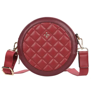 

Hardware Chain Strap Messenger Bag Pu Leather Zipper Crossbody Bag Ladies Fashion Handbag 2020 Fashion Women Plaid Shoulder Bag