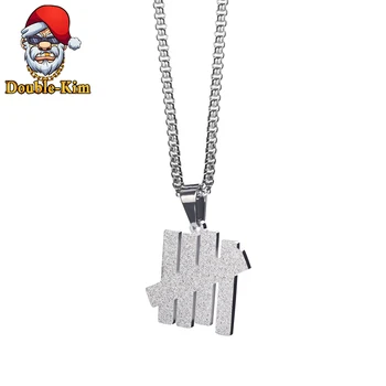

Five bar Men Necklace Hip-Hop RAP Street Culture Titanium Stainless Steel Gold Chain Necklace Fashion Man Jewelry