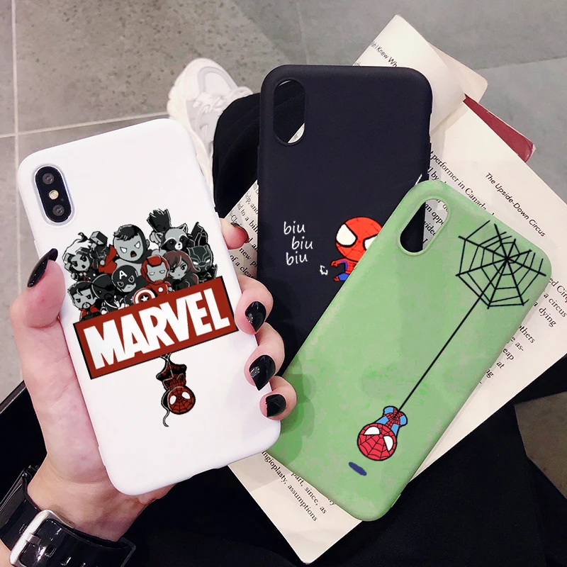 Чехол для телефона с человеком-пауком Marvel huawei P30 P20 P10 Pro Lite Plus матовый Силиконовый