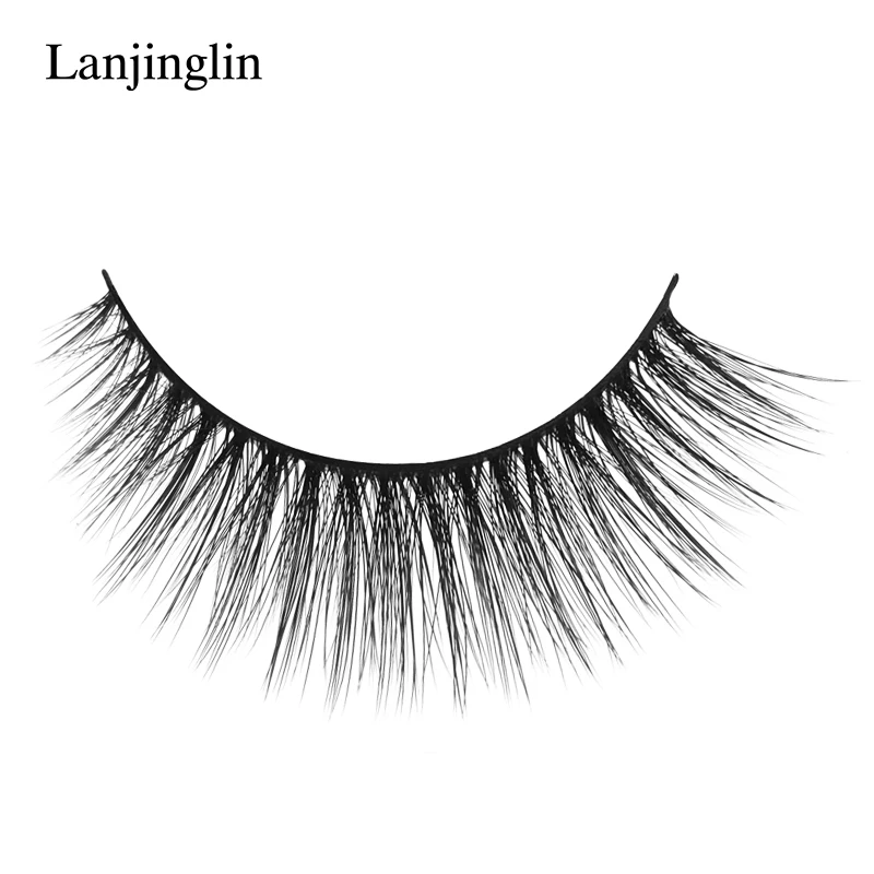 Lanjinglin Long Natural False Eyelash Extensions - Pack of 3 Pairs image 3