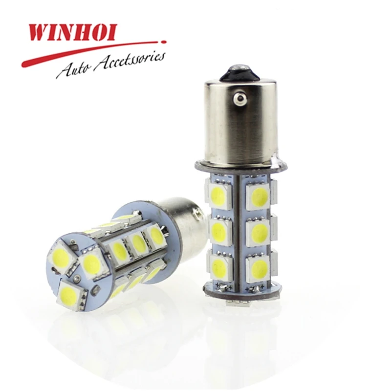 BA15S 1156 светодиодные лампы 7506 P21W 5050 18smd Универсальный Автомобильный мотоцикл сигнал поворота Задний задний светильник дневной ходовой светильник