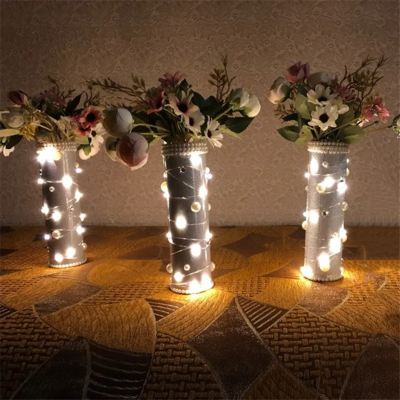 2 м светодиодный гирлянда Гирлянда DIY сказочные огни для прозрачная стеклянная бутылка год Рождество валентинки Свадьба День Рождения Вечеринка украшения