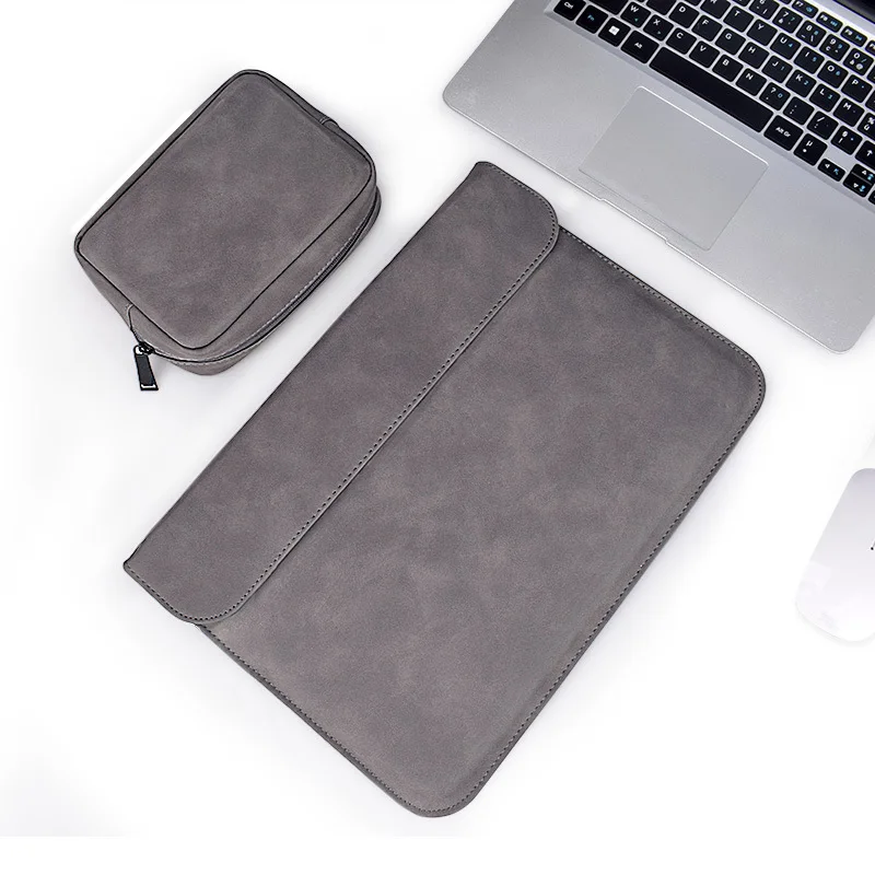 Чехол для ноутбука из мягкой искусственной кожи Macbook Air Pro 13 14 15 дюймов сумка 3