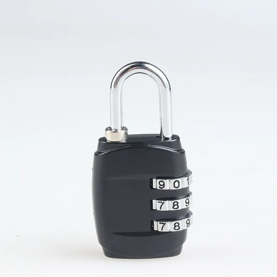 3 набора цифр пароль Комбинация чемодан с висячим замком багаж металлический кодовый замок мини кодовый ключ противоугонные замки спортзала