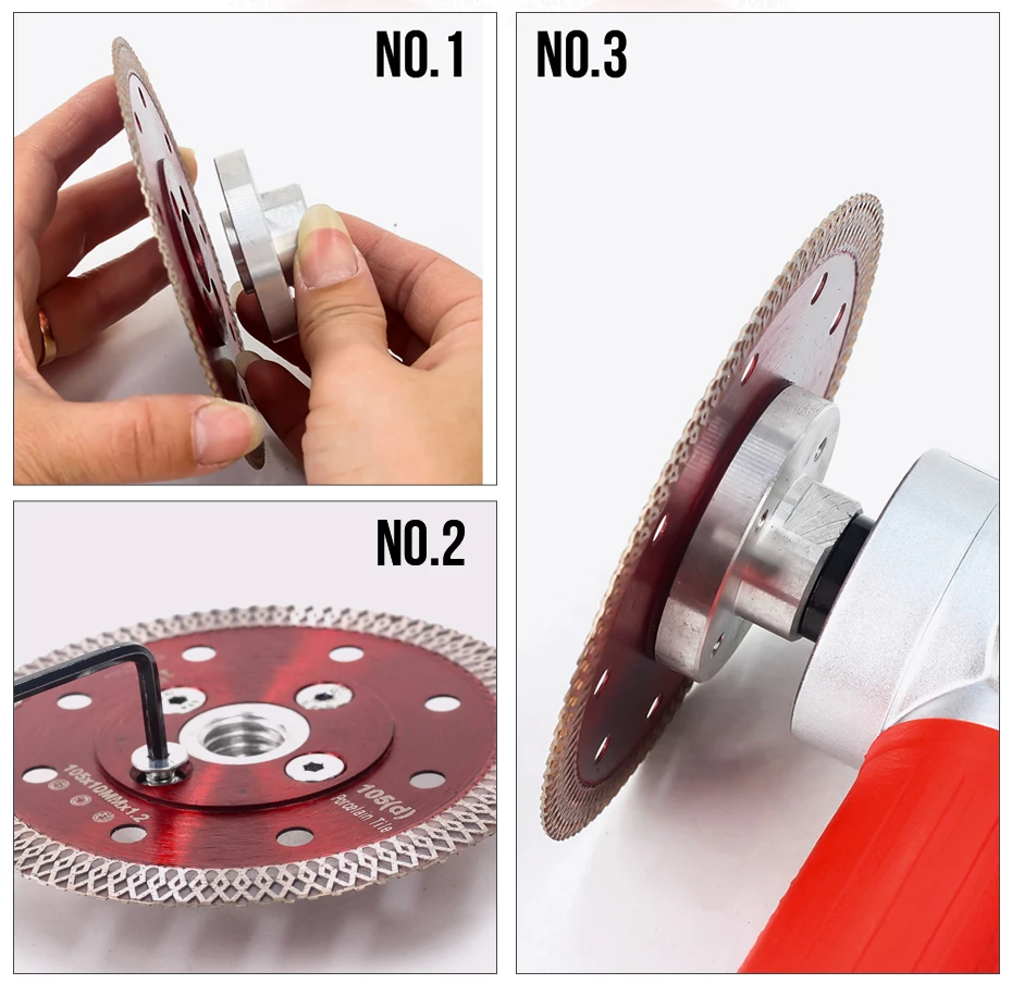 105/115/125mm Super Thin Diamond Tile Saw Blade with M14 Arbor for Cutting Ceramic or Porcelain Tile