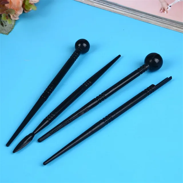 4Db/Set Hasznos Sütemények Faragott Toll Modulok Torta Díszítő Szerszámok Egyszerű Barkács Virágmodellező Szerszám Fondant Kekszek Sütemény Formák - Image 5