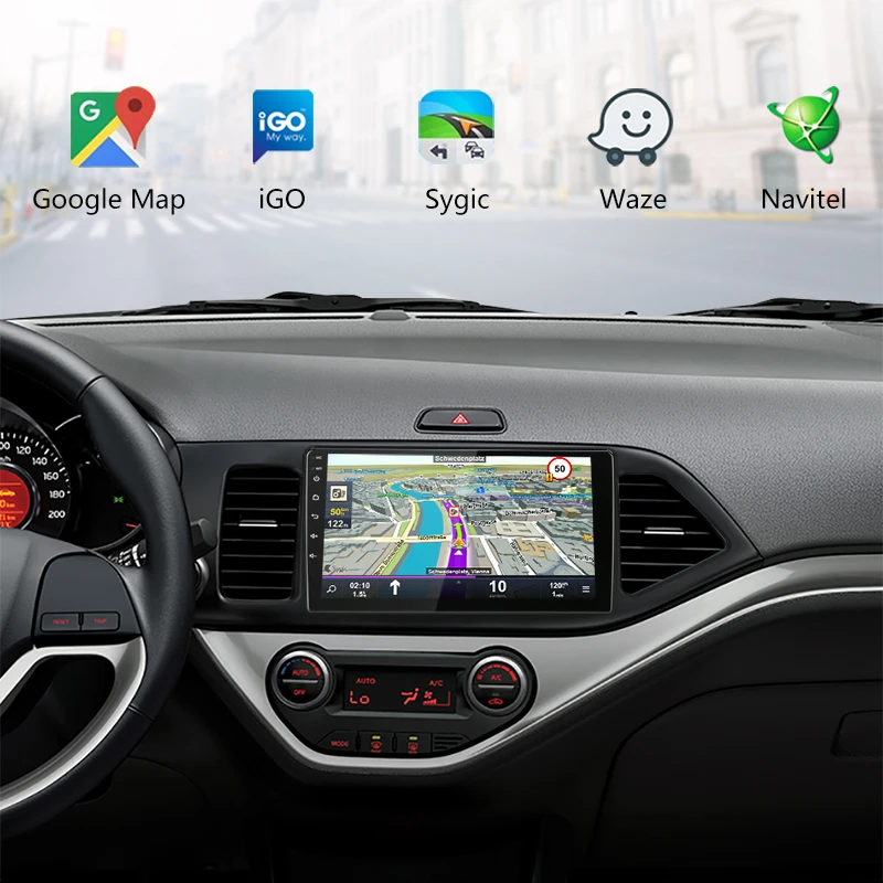 Jansite " RDS DSP Автомагнитола для KIA PICANTO Morning 2011- Авторадио Android сенсорный экран gps зеркальная связь плееров с рамкой