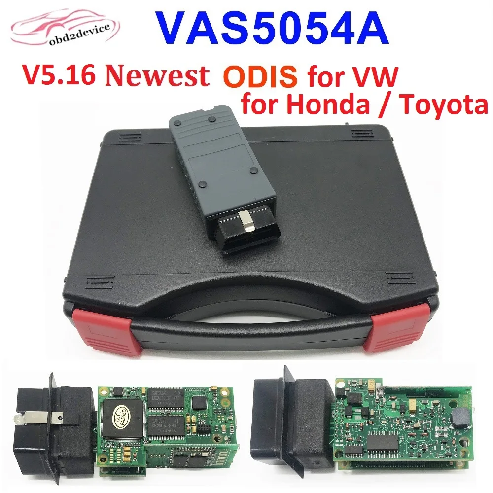 

V5.16 Newest ODIS VAS5054 Full OKI Chip Bluetooth Scanner for V W Car Diagnostic VAS5054 with Keygen odis for audi toyota honda