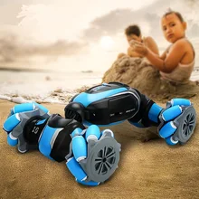 D877 – voiture de course tout terrain 4WD RC 1:18 2.4G pour enfant, télécommande à Induction de geste, modèle de véhicule, jouets cadeaux 