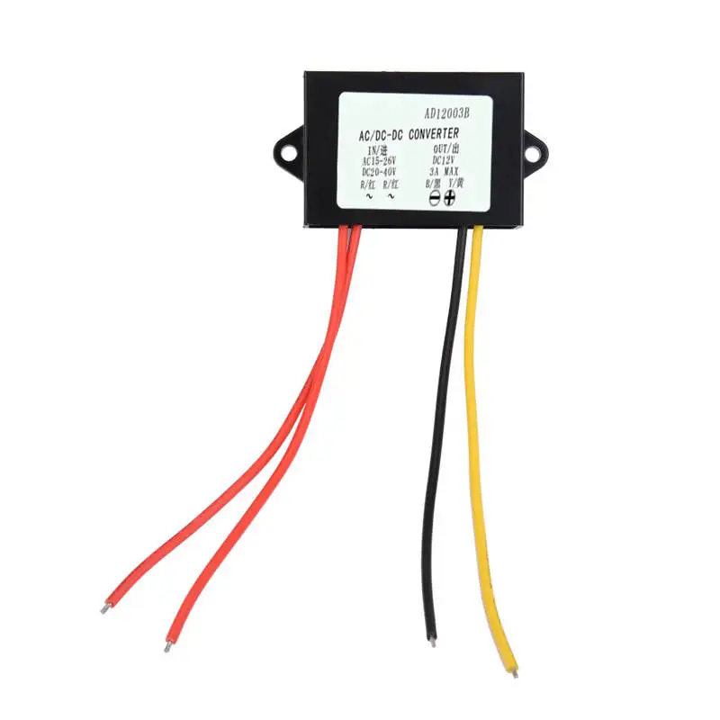 AC24V для DC12V модуль питания-преобразователь регулятор автомобильного аудио 3A блок