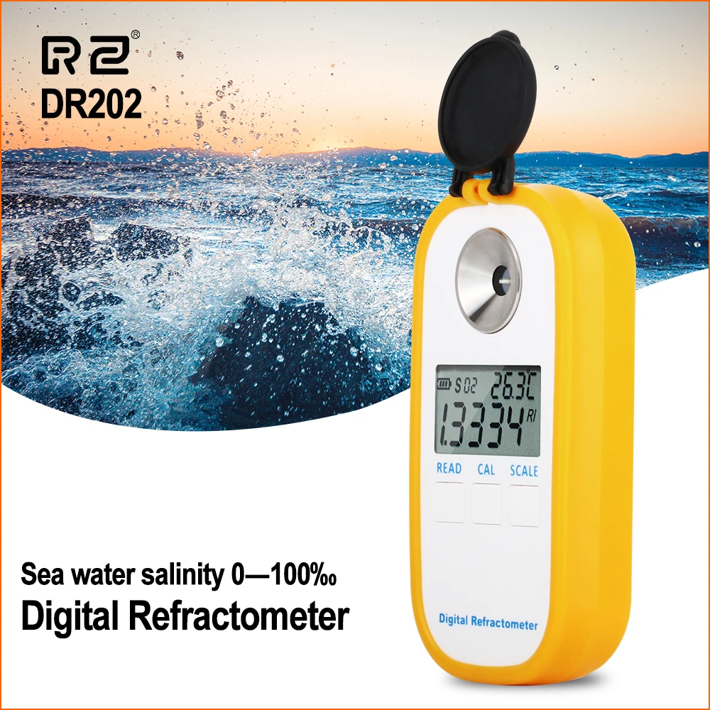 RZ Refractometer Seawater Salinity Meter Digital Sea Water Specific