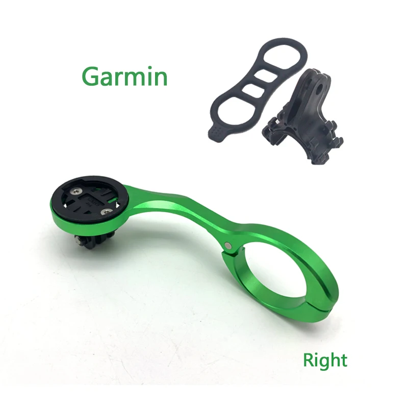 Garmin green Левый/правый велосипедный компьютер держатель Руль GARMIN Edge 1000 GoPro поддержка велосипедный компьютер GoPro Крепление дорожные часы расширенное сиденье - Цвет: Garmin green
