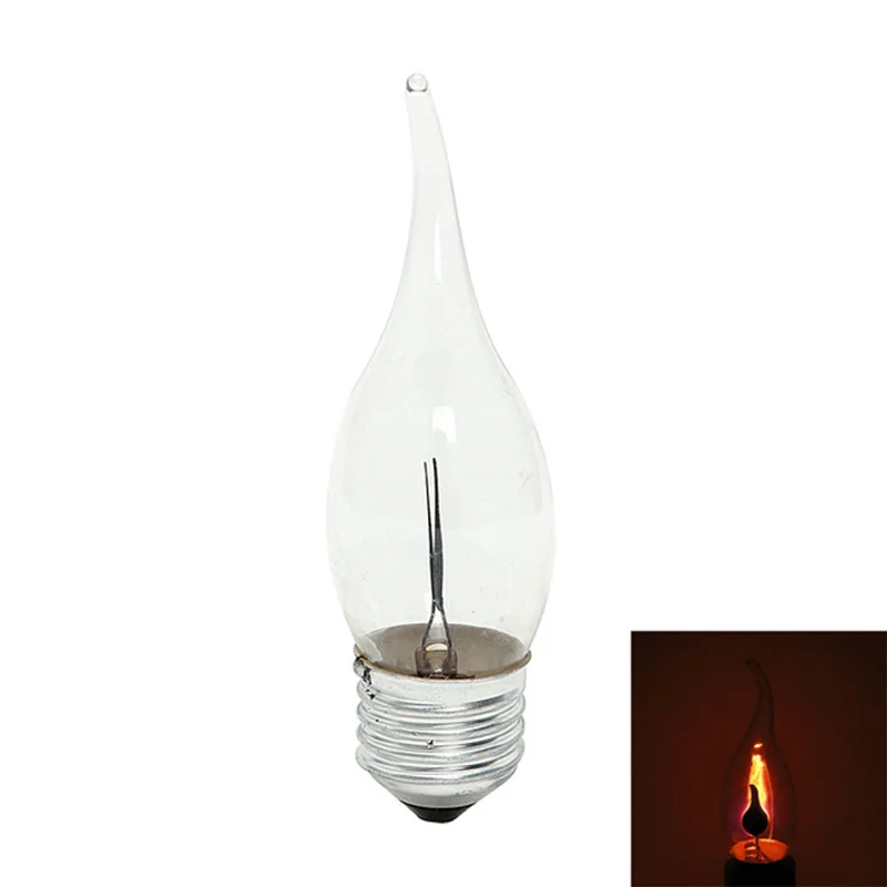 E27 E14 3W, винтажный промышленный светодиодный светильник с нитью накаливания, лампочки Эдисона, винтажный мерцающий огненный светильник