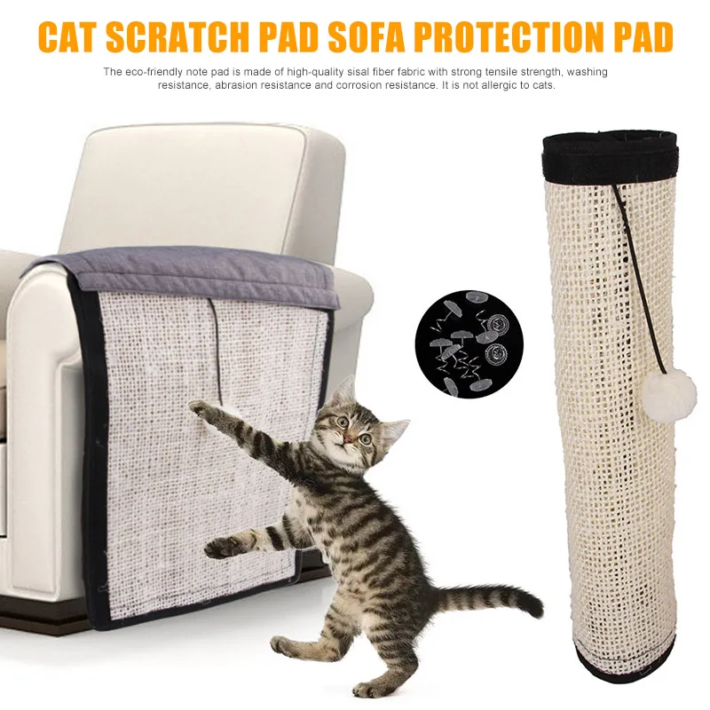 

Scratching Mat for Cat Furniture Scratch Guards Couch Protectors Washable Sisal Fiber Sofa Shield YU-Home