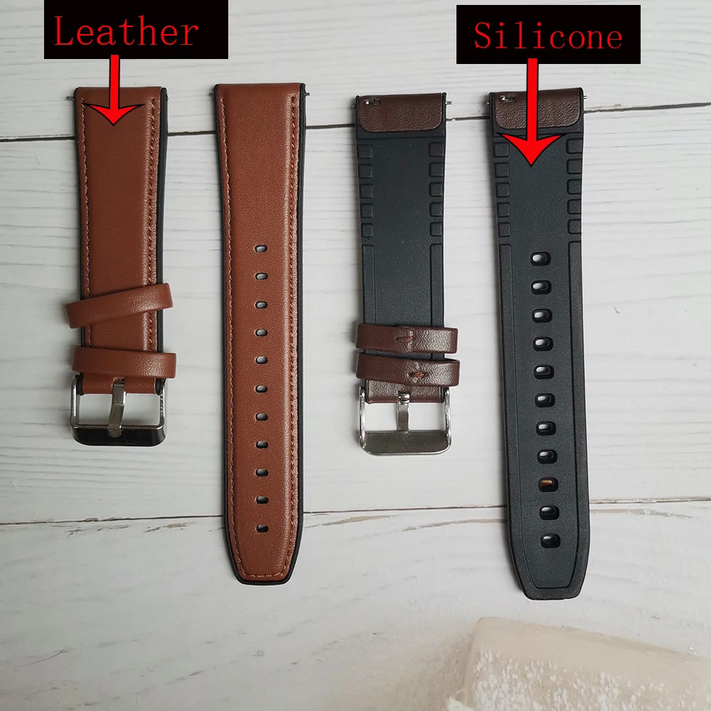 Cinturino 22mm per Fossil Gen 5 Carlyle HR Julianna HR cinturino in pelle  di Silicone per Fossil Sport 43mm / Q spiegatore HR Gen 4 cinturino|Watchbands|  - AliExpress
