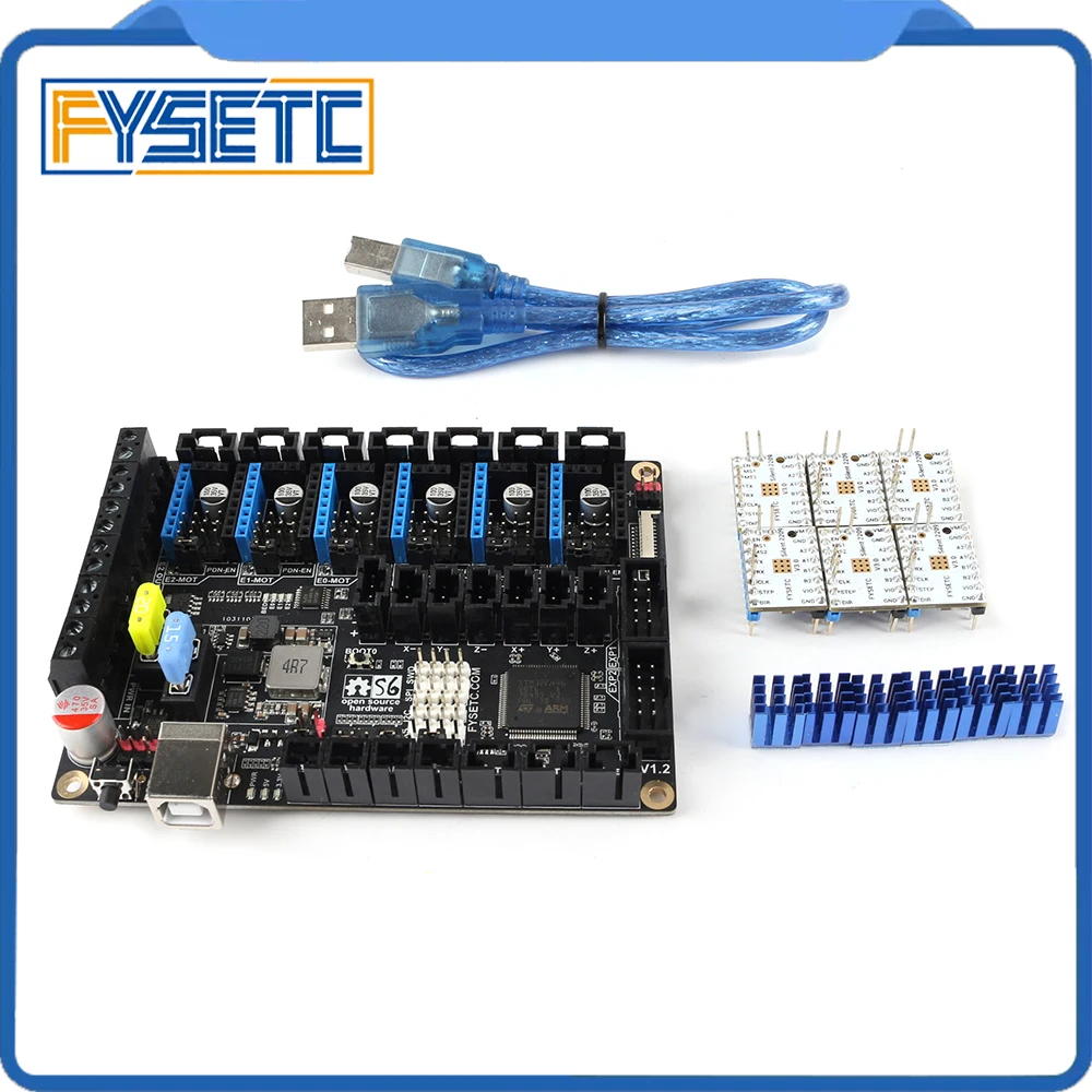 S6 V1.2 плата управления 32 бит с 6 шт. TMC2209 V3.0 Драйвер шагового двигателя Uart Летающий провод MX разъем VS F6 V1.3 SKR V1.3