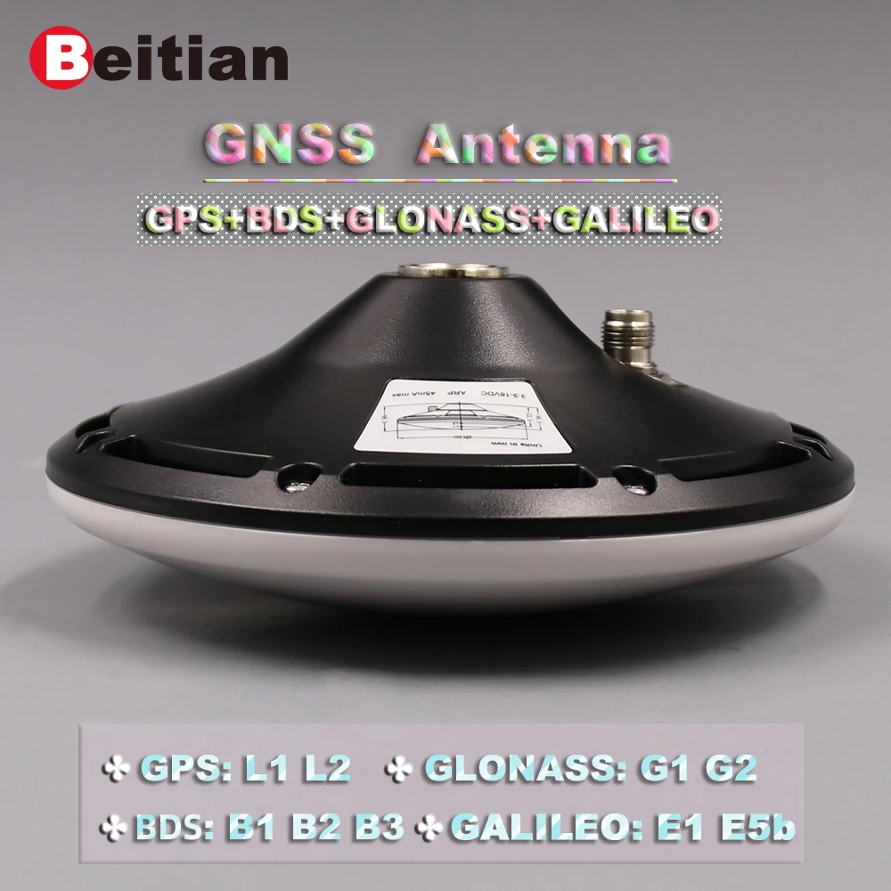 Высокоточная антенна BEITIAN RTK GNSS GPS с высоким коэффициентом усиления CORS TNC 3-18 в GLO GAL