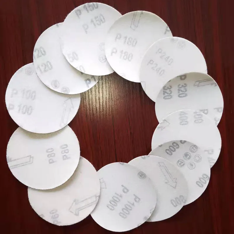 

12pcs 4inch Flocking Sandpaper Self-adhesive Angle Grinder Polish Sheet Hook and Loop Sanding Disc for Woodworking Matelworking