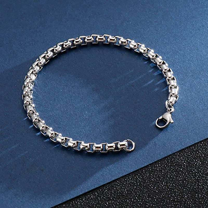 Stainless Steel Cuba Chain Bracelet for Men