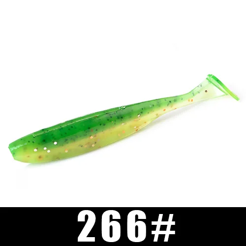 FISH KING Easy Shiner 8 шт./упак. мягкие рыболовные приманки 100 мм 6,5 г вобблеры Карп Щука мягкие приманки силиконовые искусственные приманки - Цвет: 266