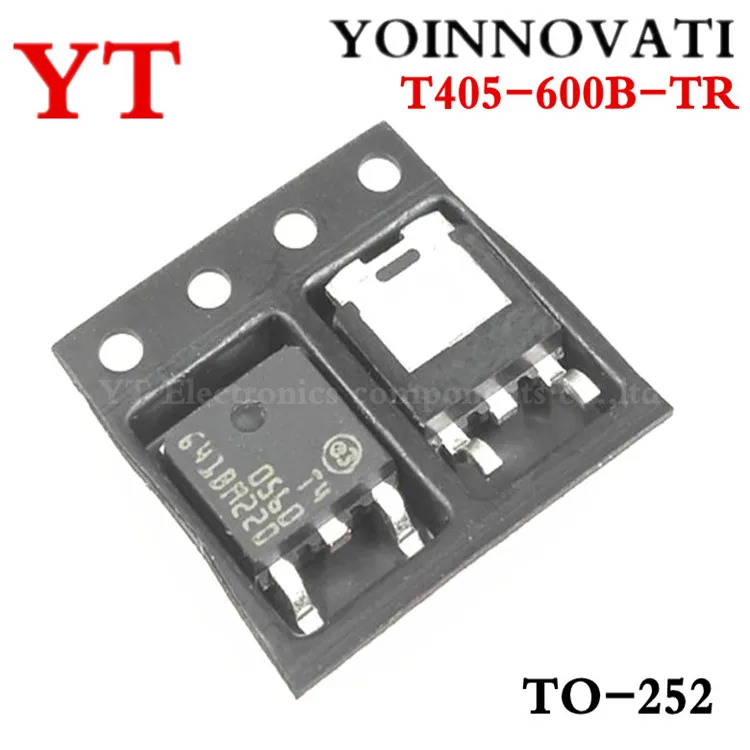10 шт./лот T405-600B-TR T405-600B T40560 TRIAC SENS GATE 600V 4A DPAK TO-252 лучшее качество | Электронные