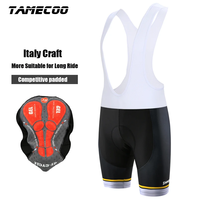 Mens cycling bib tights with padding Clearance
