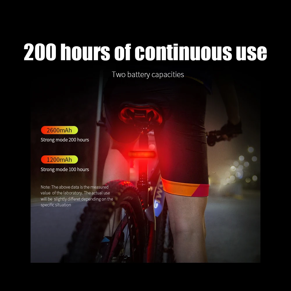 Rechargeable Bike light LED Taillight Rear Tail Safety Warning Cycling Portable Light Waterproof USB Charge Bicycle Rear Light