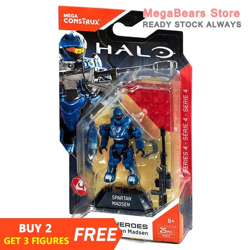 Строительные блоки Mega Bloks thaux Halo Heroes FFM72 Спартан Мадсен строительные