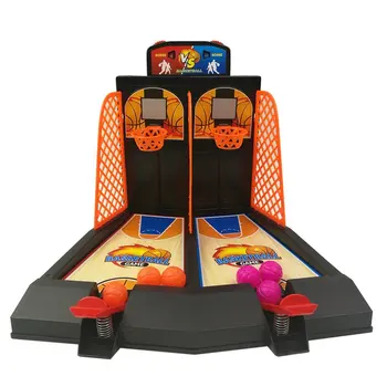 

Boys And Girls Double Play Basketball Toy Children'S Finger Ejection Basketball Court Desktop Shooting Parent-Child Game