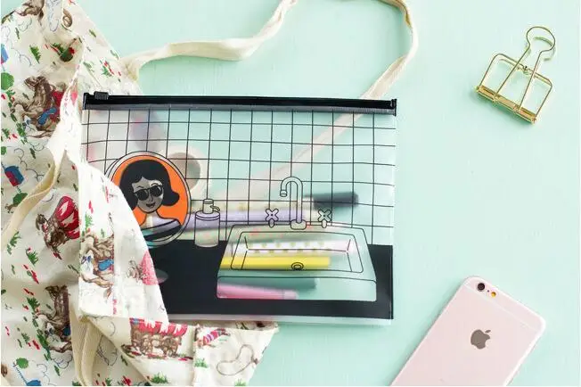 Ellen Brook 1 шт. новые милые Kawaii креативные ПВХ очки прозрачные корейские школьные канцелярские принадлежности