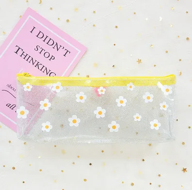 Cute Fruit Transparent Pencil Cases for girls Kawaii PVC Stationery pouch pen Bag School Office Supplies Escolar - Цвет: 3