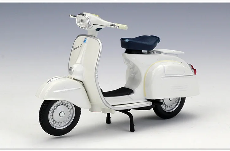 Welly 1/18 VESPA скутер мотоцикл литье под давлением дисплей Модель игрушки для детей мальчиков девочек