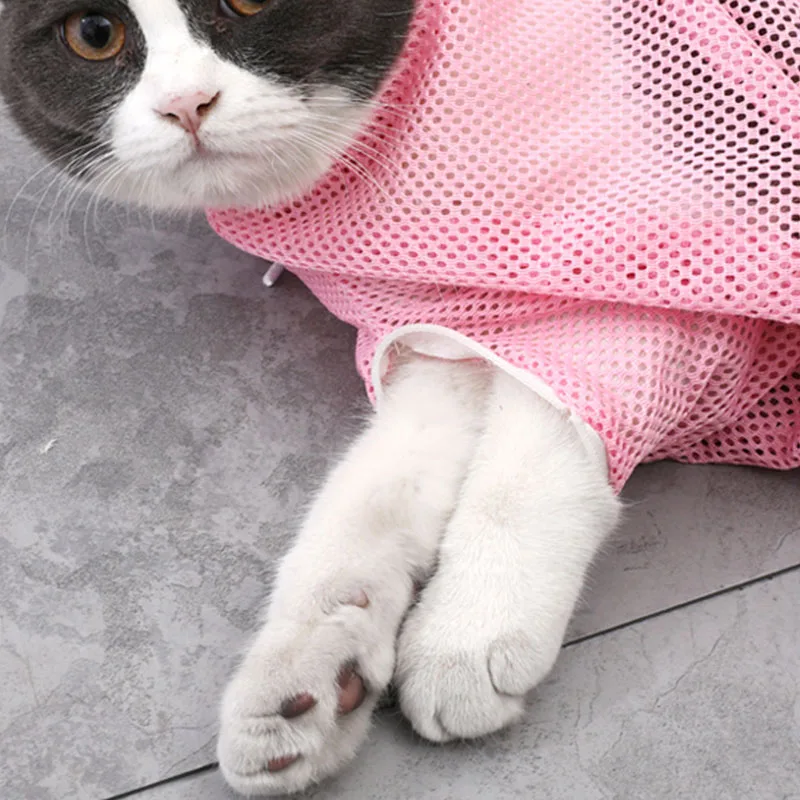 Cat Grooming Bag Polyester Wash Bag Cat Accessories Dog Carrier Nail NailS Adjustable Bath Pet Products Cleaning Supplies New