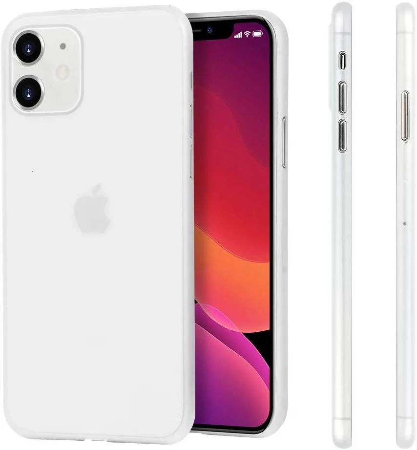 100 шт чехол для телефона Apple iPhone 11 Pro Max XS XR X 8 7 6 6S Plus SE 5 5S минимальный дизайн матовое покрытие Тонкий чехол
