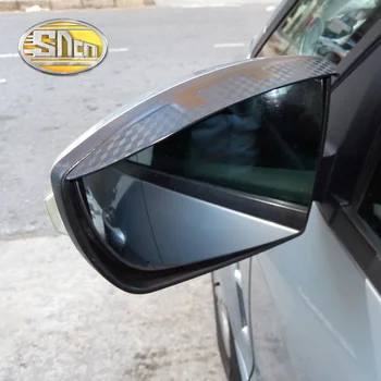 

Car Sticker 2PCS Inflexible Car Rearview Mirror Eyebrow Rain Gear Shield Anti-rain Cover For Ford Focus Everest Fiesta Ecosport