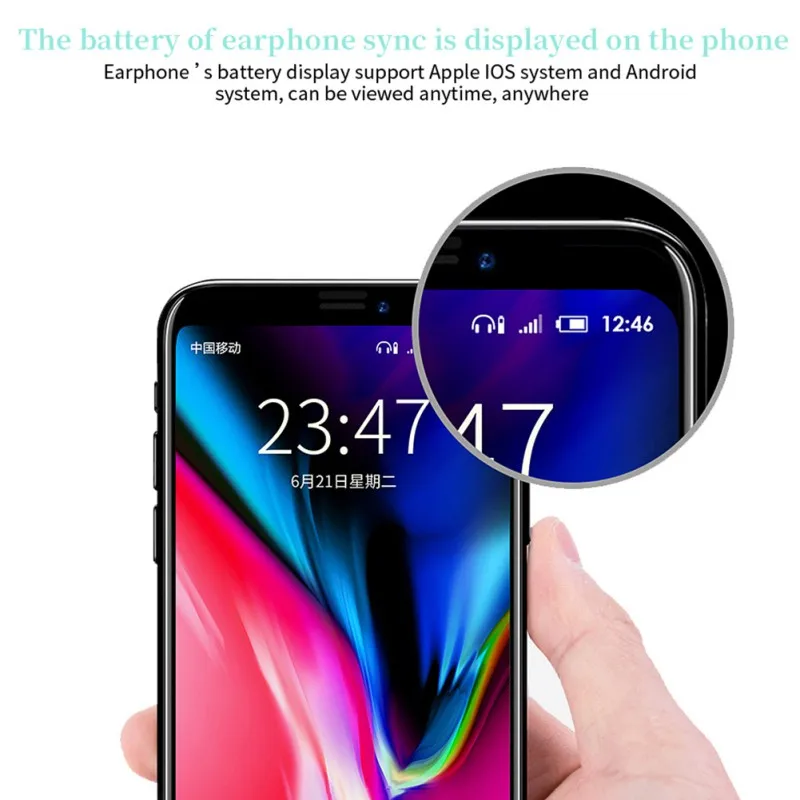 ZW-T 7tws Bluetooth наушники Bluetooth 5,0 новые портативные беспроводные Bluetooth гарнитуры