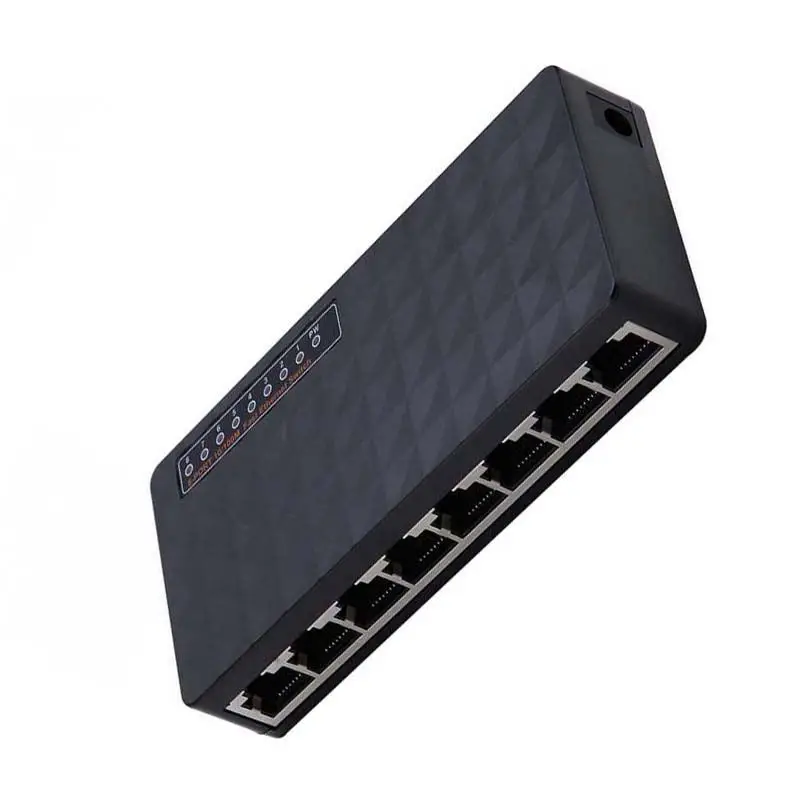Diewu 8 Порты и разъёмы Gigabit Ethernet сетевой коммутатор Gigabit 10/100 Мбит хаб настольное моноканальный центр обмена Ethernet управляемый коммутатор(штепсельная Вилка европейского стандарта