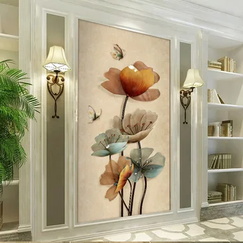 

New mural customization background wall 3d/5d/8d jewelry flower villa decoration paintings hotel peony wallpapers