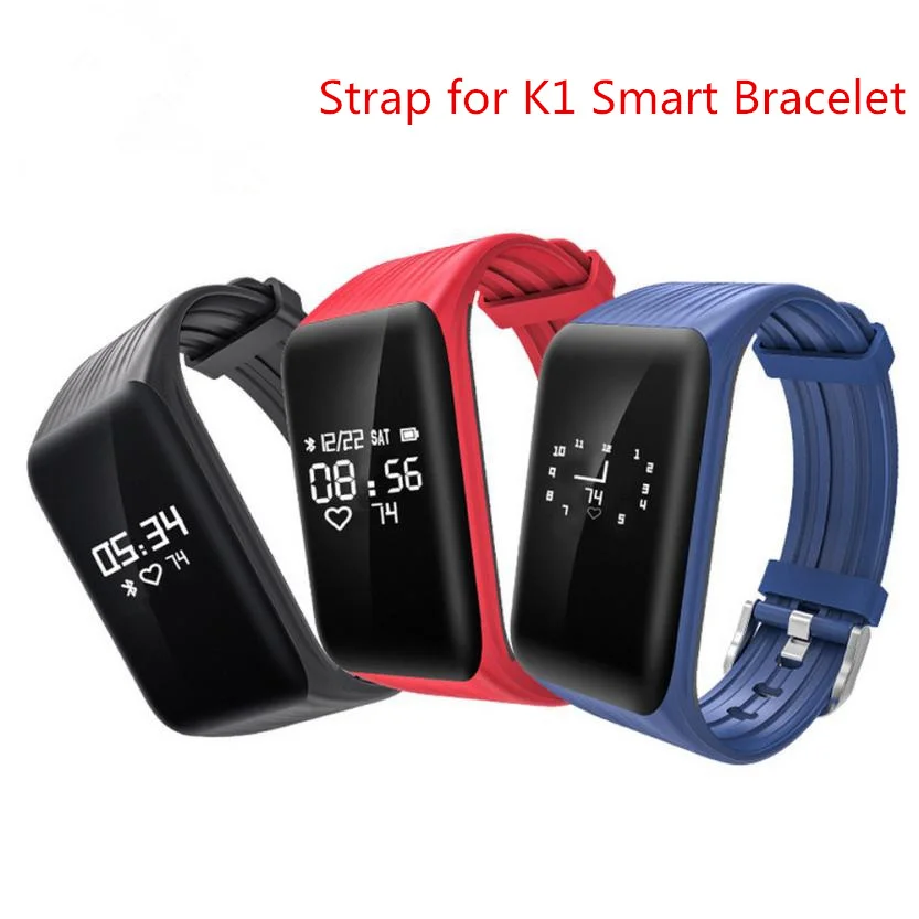 K1 Smart bracelet Strap Smart Band Replacement Accessories for K1 Activity Tracker Silicone 3 Color Straps for Smart Watch